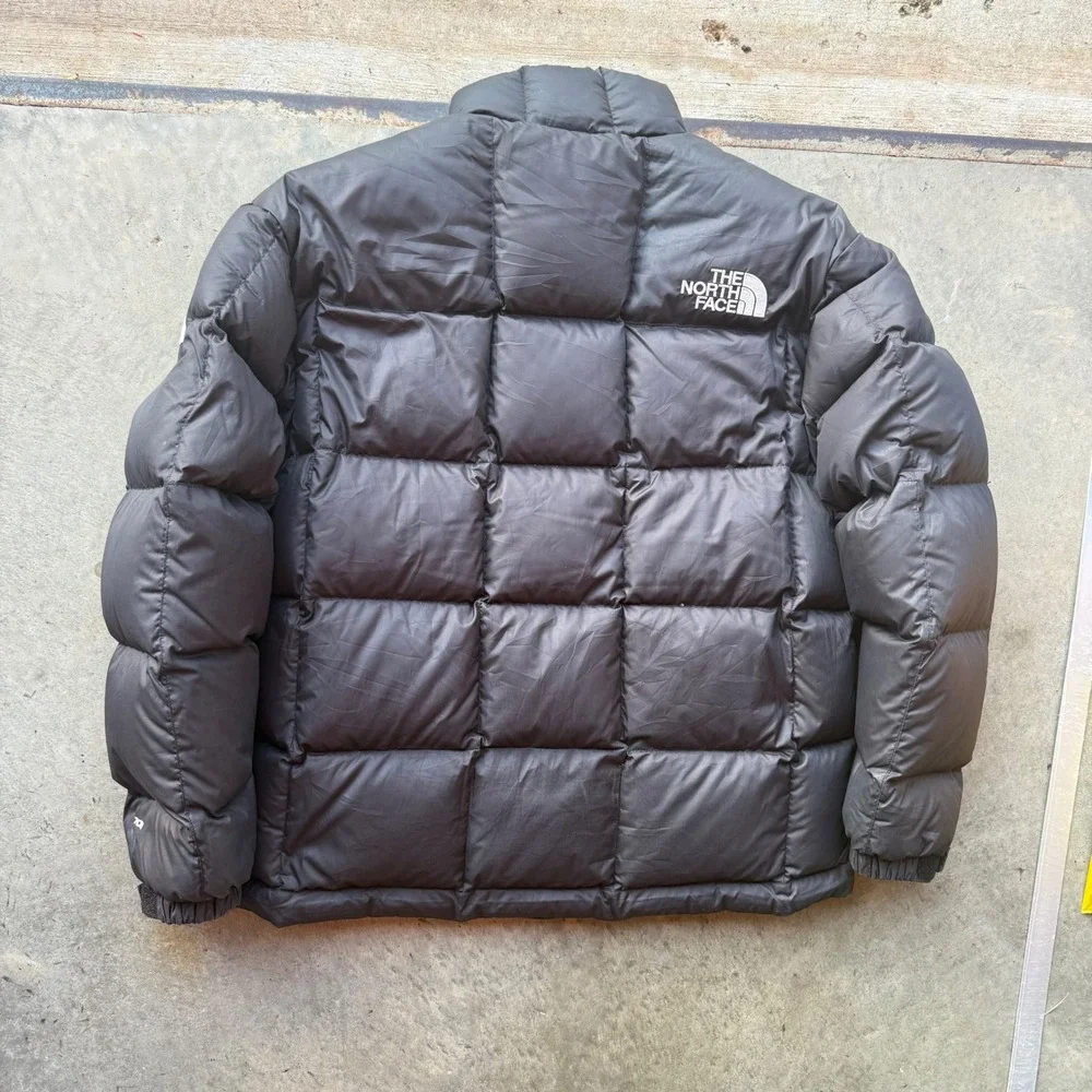 The North Face 700 Down Puffer Jacket Mens Medium Black Authentic Quilted